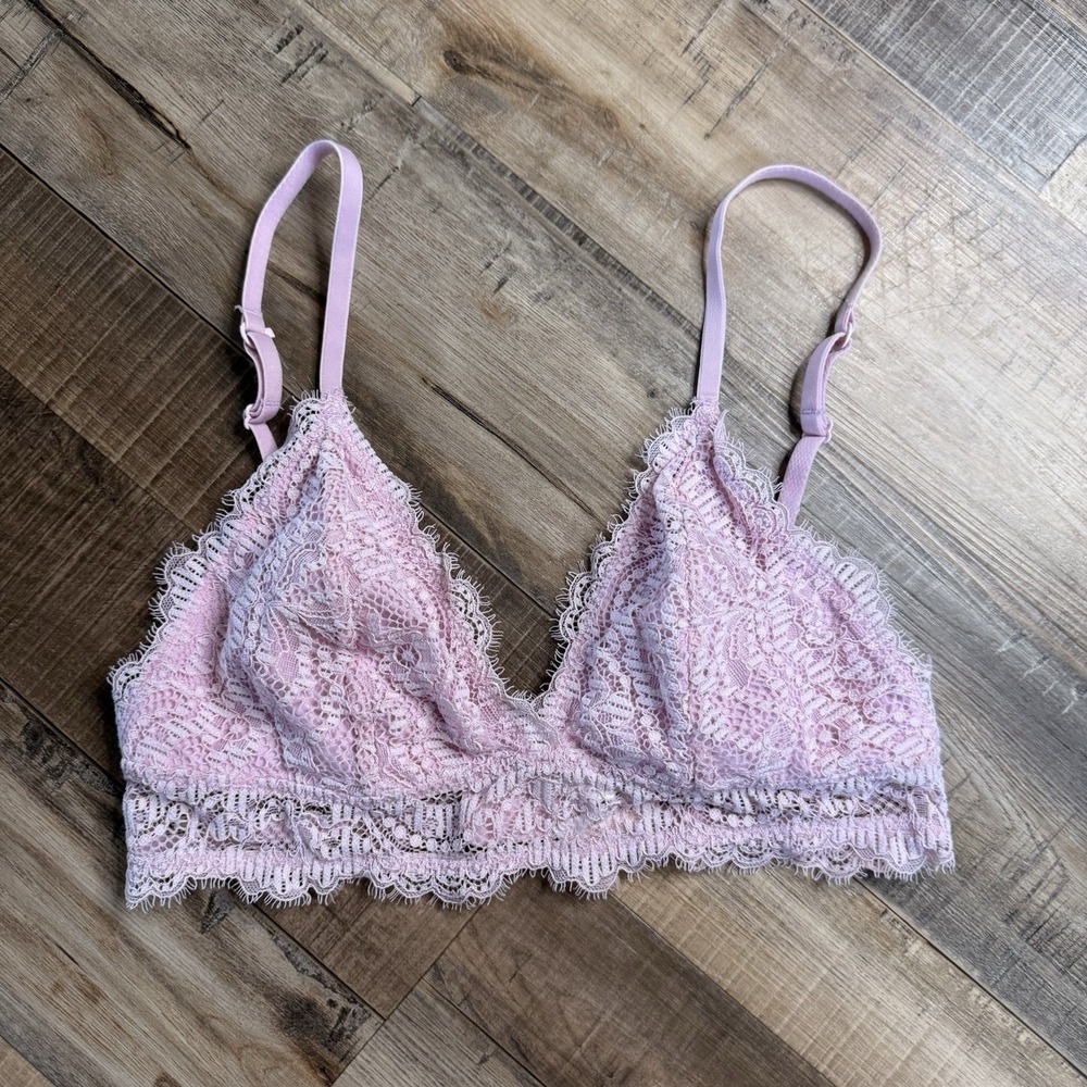 Colsie Lace Bralette‎ Color PINK Womens Size Small